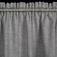 Zasłona popielata w stylu eko o płóciennym splocie 140x270 cm taśma JULA Eurofirany