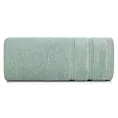 Ręcznik do rąk 30x50 cm bawełniany kolor miętowy zdobiony błyszczącymi paseczkami 500 g/m2 GLORY 4 Eurofirany