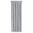 Dekoracja okienna szara w poprzeczne prążki z efektem deszczyku, półprzezroczysta 140x300 cm taśma ARIA Eurofirany