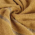 Ręcznik do rąk 30x50 cm bawełniany kolor musztardowy w kontrastujące pasy 500 g/m2 DINA Eurofirany