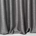 Zasłona szyta na flexach CANDY grafitowa z tkaniny z strukturalnym spolotem