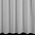 Firana szyta na flexach biała półprzezroczysta, matowa, o niestandardowej wysokości 360cm, z tkaniny typu batyst, wykończona obciążnikiem