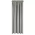 Zasłona ciemnobeżowa z tkaniny lureksowej 140x270 taśma AGGIE Eurofirany