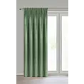 Zasłona ciemnomiętowa z tkaniny welwetowej 140x270 cm taśma ROSA Design 91 Eurofirany
