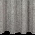 Firana szyta na przelotkach jasnoszara z delikatnej w dotyku etaminy w stylu eko z efektem kreszowania, wykończona obciążnikiem