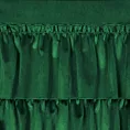 Zasłona ciemnozielona z welwetu zdobiona falbanami 140x250 cm taśma CHARLOTTE Eurofirany