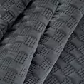 Narzuta welwetowa grafitowa 220x240 cm pikowana metodą hot press SOFIA 4 EUROFIRANY PREMIUM