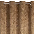 Zasłona miodowo, złota z efektem błyszczącej przecierki z welwetu 140x250 cm przelotka KORNELIA Eurofirany