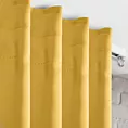 Zasłona musztardowa zaciemniająca 140x300 cm taśma imitująca flex MILAN Eurofirany