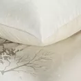 Pościel świąteczna 160x200 cm z mikrowłókna, kolor beżowy, biały z subtelnym nadrukiem  SNOWFLAKE Eurofirany