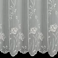 Tkanina firanowa zdobiona haftem roślinnym Eurofirany