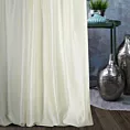 Zasłona szyta na przelotkach AMAYA kremowa z jednokolorowej gładkiej tkaniny