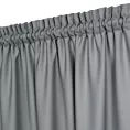 Zasłona szara z tkaniny welurowej 420x260 cm tunel Dora Eurofirany