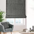 Roleta rzymska SAFIRA grafitowa z moherowej połyskującej tkaniny