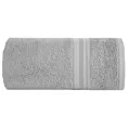 Ręcznik do rąk 30x50 cm bawełniany kolor srebrny z bordiurą w paski 550 g/m2 ELEN Eurofirany