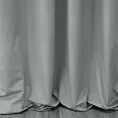 Zasłona szyta na taśmie 8 cm srebrna z miękkiej tkaniny welwetowej