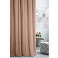 Zasłona szyta na flexach DORA - HIT ciemnoróżowa z miękkiej tkaniny o welurowej strukturze