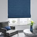 Roleta rzymska ENYA granatowa z miękkiej półmatowej tkaniny welwetowej