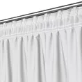 Zasłona biała z tkaniny welurowej 420x260 cm taśma - Dora Eurofirany