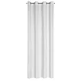 Zasłona biała z żakardowym geometrycznym wzorem z matowego welwetu 140x250 cm przelotka ISLA Eurofirany