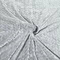 Koc  170x210 cm srebrny miękki w dotyku z wytłaczanym wzorem CINDY DESIGN 91 Eurofirany
