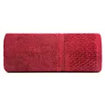 Ręcznik do rąk 30x50 cm bawełniany kolor czerwony z efektowną bordiurą 550 g/m2 IBIZA Eurofirany