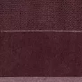 Ręcznik kąpielowy 50x90 cm bawełniany kolor bordowy z bordiurą z weluru 500 g/m2 LUCY Eurofirany