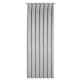 Zasłona srebrna o płóciennym splocie z efektem melanżu 80x270 cm system flex - JULA Eurofirany