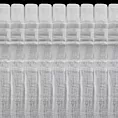 Firana biała o strukturze drobnego deszczyku wzór poziomy 140x250 cm taśma REBECCA Eurofirany