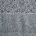 Ręcznik kąpielowy 50x90 cm bawełniany kolor srebrny z welwetową bordiurą 550 g/m2 ARIA Eurofirany