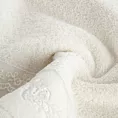 Ręcznik do rąk 30x50 cm bawełniany kolor kremowy z koronką oraz subtelnym haftem 500 g/m2 SISI Eurofirany