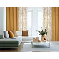 Zasłona naturalna w musztardowe liście 140x250 cm przelotka HARIET Eurofirany