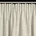 Zasłona ciemnobeżowo, srebrna z dodatkiem lnu i błyszczącym akcentami 140x270 cm taśma ROSI Eurofirany