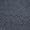 Narzuta welwetowa grafitowa 200x220 cm pikowana metodą hot press wzór geometryczny LUIZ Eurofirany