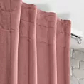 Zasłona różowa z matowego welwetu 140x300 cm taśma imintująca flex MADLEN Eurofirany