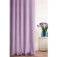 Zasłona szyta na taśmie fala ENYA liliowa z miękkiej półmatowej tkaniny welwetowej