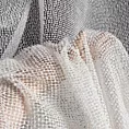 Firana biało, złota o strukturze siatki z efektem bukli 140x260 cm przelotka MAJA Eurofirany