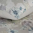 Pościel 140x200 z mikrowłókna kolor popielaty z motywem kwiatowym Design 91 Eurofirany