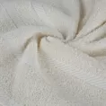 Ręcznik kąpielowy 70x140 cm bawełniany kolor kremowy z ozdobną bordiurą 500 g/m2 MILO Eurofirany