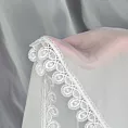 Firana kremowa z woalu zdobiona ażurową gipiurą 200x250 cm taśma - Eurofirany
