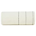 Ręcznik kąpielwoy 50x90 cm bawełniany kolor kremowy z welurową bordiurą 500 g/m2 ELZA Eurofirany