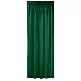 Zasłona ciemnozielona z gładkiego welwetu 140x270 taśma SIBEL Pierre Cardin Eurofirany