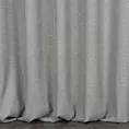 Zasłona szyta na taśmie 5 cm popielata z gładkiej, przyjemnej w dotyku tkaniny z efektem melanżu