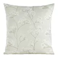 Poszewka na poduszkę 45x45 cm zdobiona kwiatowym printem jasnozielono, kremowa FLORE 4 Eurofirany