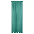 Zasłona turkusowa z gładkiej matowej tkaniny zaciemniającej 135x270 cm taśma BLACKOUT Eurofirany
