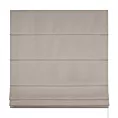 Roleta rzymska beżowa z gładkiej, przyjemnej w dotyku tkaniny z efektem melanżu