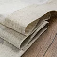 Obrus naturalny 140x220 cm NATU z ozdobną kryzą z tkaniny z dodatkiem lnu