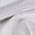 Zasłona szyta na taśmie fala CASSIA srebrna z miękkiej tkaniny o regularnym, luznym splocie, wykończona obciążnikiem