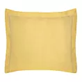Poszewka na poduszkę 70x80 cm bawełniana z satynowym połyskiem i ozdobną kantą musztardowa NOVA COLOUR Eurofirany