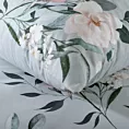 Pościel 220x200 cm bawełna ranforce kolor szary, stalowy z motywem kwiatów ROSITA Eurofirany